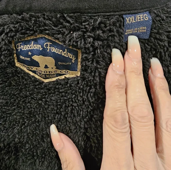 Freedom Foundry Fleece Lined Jacket Men's Green & Black XXL EUC - Picture 4 of 6